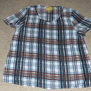 Maeve Anthropologie short sleeve cross back top - size XS.      G